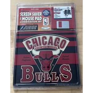 1995 CHICAGO BULLS Cool Stuff Screen Saver & Mouse Pad